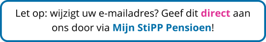 wijziging e-mailadres doorgeven StiPP
